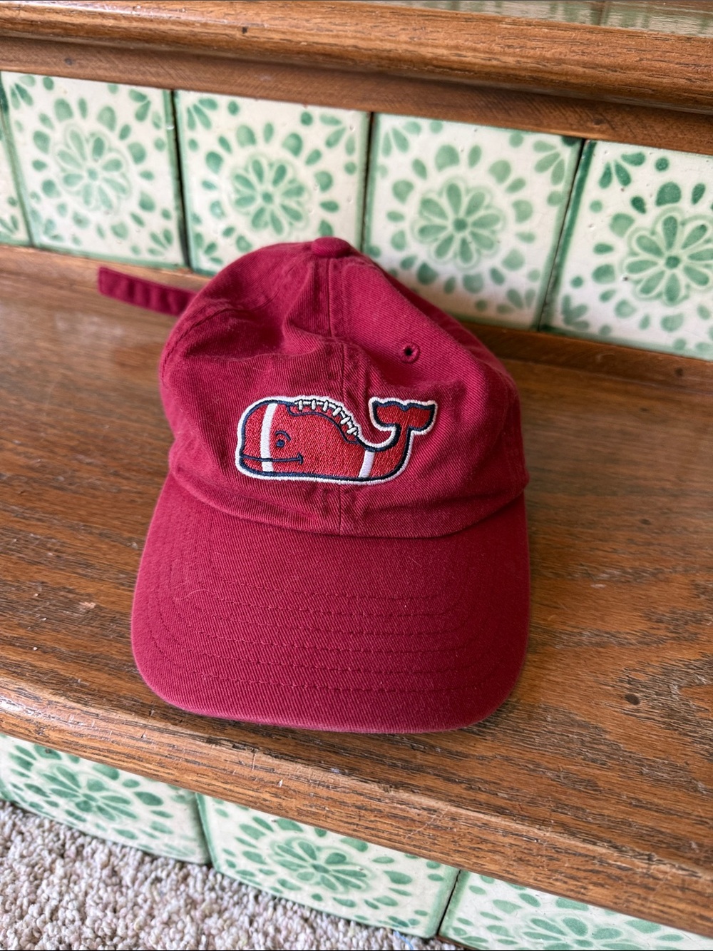 Vineyard Vines Football whale baseball hat